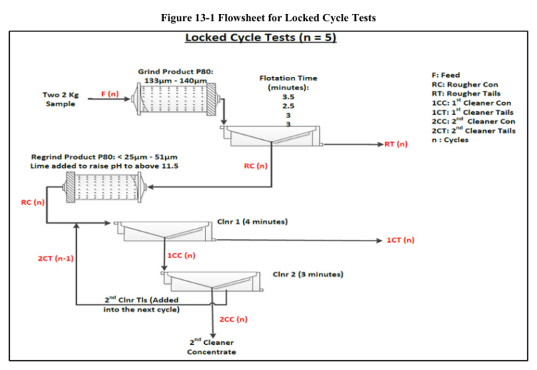 Figure 13-1 Flowsheet for Locked Cycle Tests