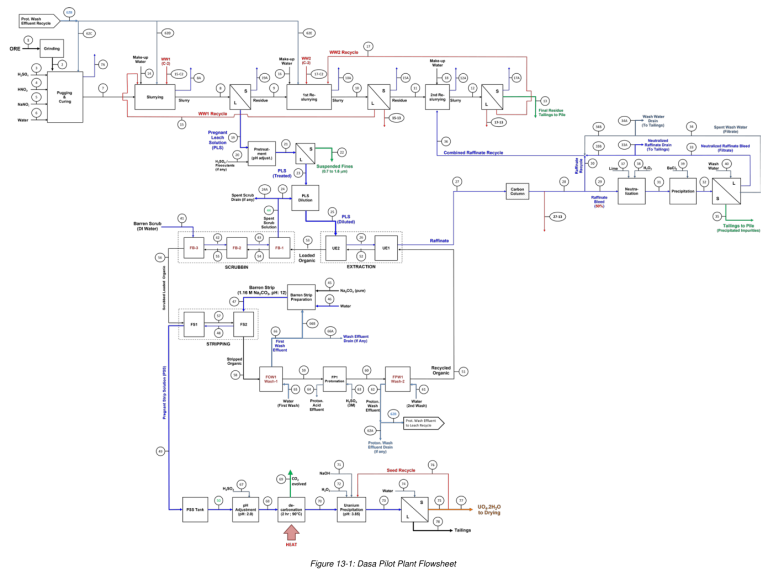 Figure 13-1: Dasa Pilot Plant Flowsheet